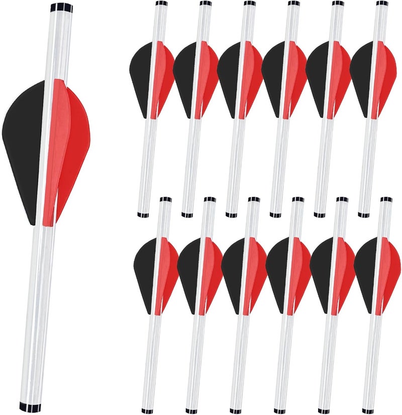 LEANPRO Store 12-Pack Shrink Fletch with 2 Inch Vanes, Stretch Arrow Wraps Universal Fit for Arrows and Bolts, DIY Archery Fletching Tool - Image 1
